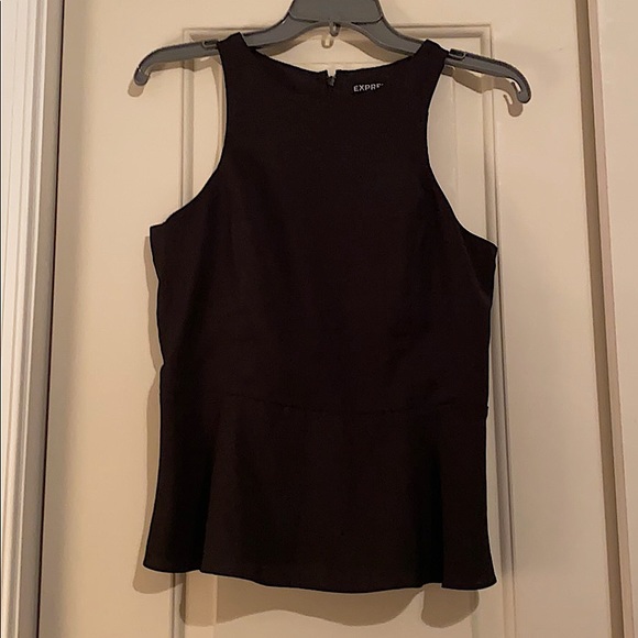 Express Tops - Express Polyester Peplum Sleeveless Top Size S